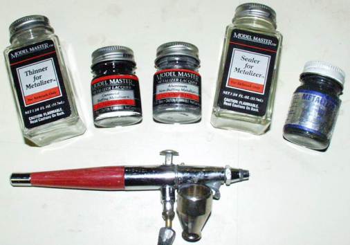Metallizer bottles & airbrush